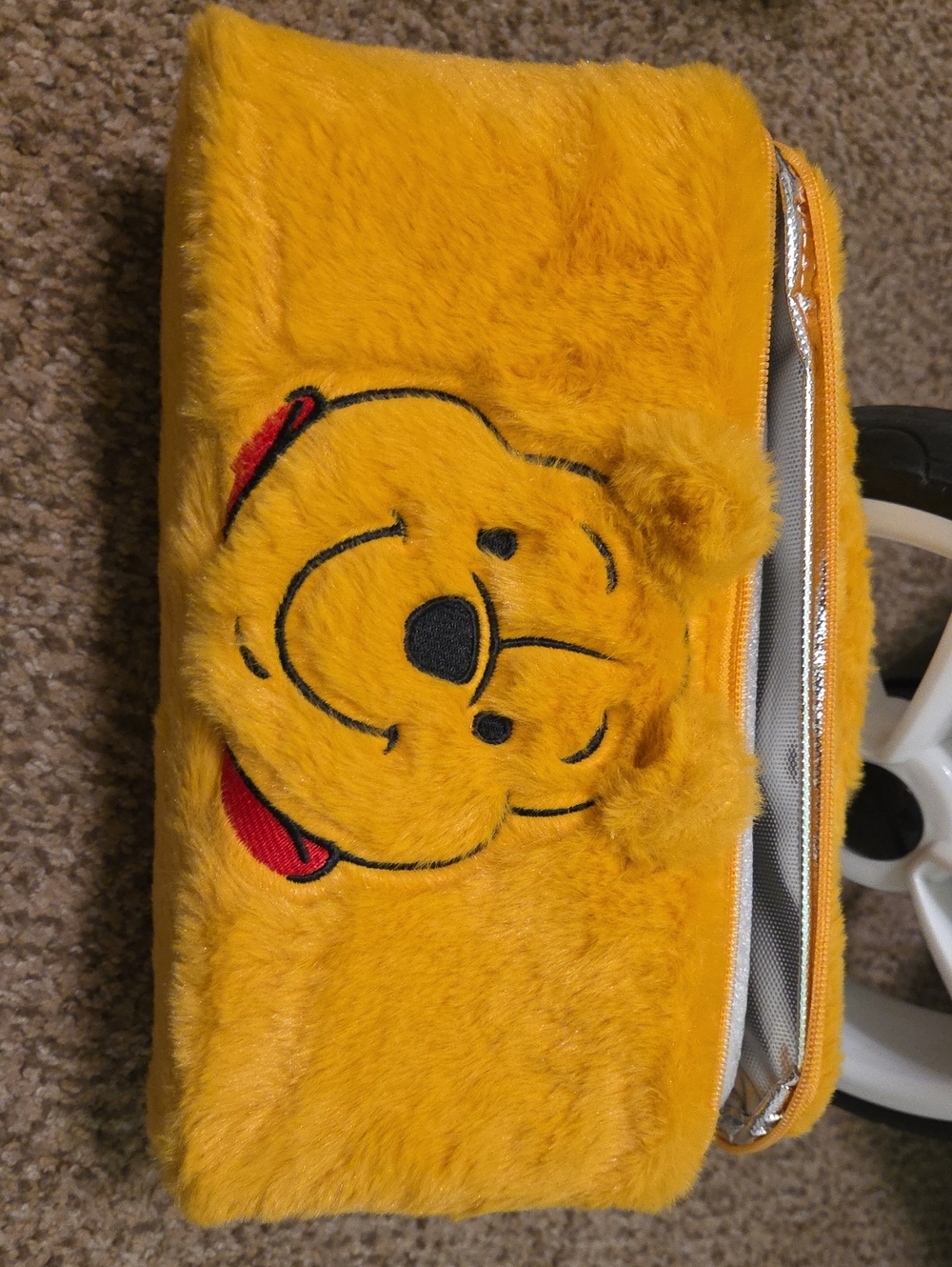 Disney Parks Winnie the Pooh Fuzzy Insulated Lunch Box